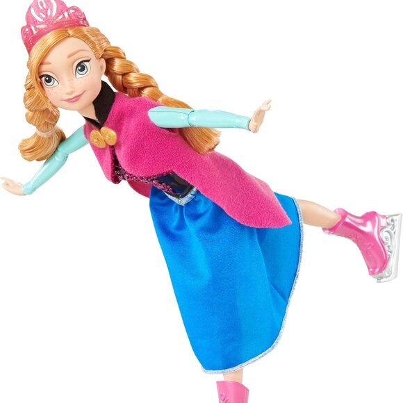 New in Box-Mattel Disney Frozen  Ice Skating Anna 11.5" - Picture 15 of 15